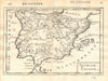 ROMAN IBERIA 'Ancienne Espagne' Towns Hispania Lusitania Spain. MALLET 1683 map