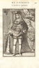 KING CARLOS II SPAIN. In full regalia with sceptre & coat of arms. MALLET 1683