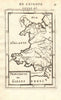 WALES. Showing counties. Decorative. 'Principaute de Galles'. MALLET 1683 map