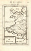 WALES. Showing counties. Decorative. 'Principaute de Galles'. MALLET 1683 map