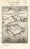 ISLE OF WIGHT. Decorative. 'Isle de Wigh' & Hampshire. MALLET 1683 old map