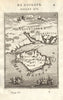 ISLE OF WIGHT. Decorative. 'Isle de Wigh' & Hampshire. MALLET 1683 old map