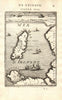 ISLE OF MAN & ANGLESEY. Irish sea. 'Is de Man et d'Anglesey'. MALLET 1683 map