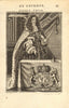 KING CHARLES II OF ENGLAND. 'Roy d'Angleterre'. MALLET 1683 old antique print