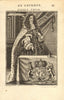 KING CHARLES II OF ENGLAND. 'Roy d'Angleterre'. MALLET 1683 old antique print