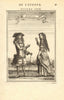 ENGLISH COSTUME. Man & woman in 17th century dress. 'Anglois. MALLET 1683