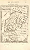 NORTHERN/CENTRAL EUROPE Scandinavia Tribes 'Ancienne Germanie'. MALLET 1683 map