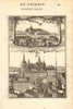 HOFBURG, VIENNA. Imperial Palace. 'Chasteau Neuf; Chasteau Vieux'. MALLET 1683