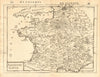 ANCIENT GAUL Gallic tribes Roman towns 'Ancienne Gaule' France. MALLET 1683 map