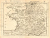 ANCIENT GAUL Gallic tribes Roman towns 'Ancienne Gaule' France. MALLET 1683 map