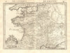 'CARTE GENERALE DE FRANCE' showing towns, rivers & provinces. MALLET 1683 map