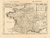 FRANCE. 'Carte Generale'. Towns, rivers & provinces. MALLET 1683 old map