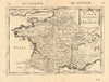 FRANCE. 'Carte Generale'. Towns, rivers & provinces. MALLET 1683 old map
