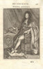LOUIS XIV-THE SUN KING. Seated with medals & crown. Roi de France. MALLET 1683