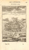 BESANÇON. View of the town & fortifications of Besancon. Doubs. MALLET 1683 map
