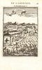 WEST INDIES. Tobacco plantation & slaves. 'Tabacs'. Caribbean. MALLET 1683