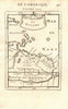 VENEZUELA GUIANAS Trinidad Caribe Arawak Kali'na (Galibi) Tribes MALLET 1683 map