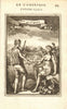 CHILE COSTUME. Amerindian map & woman. 'Peuples du Chili'. Tribal. MALLET 1683