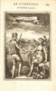 CHILE COSTUME. Amerindian map & woman. 'Peuples du Chili'. Tribal. MALLET 1683