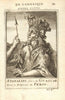 ATAHUALPA/ATABALIPA. The last Sapa Inca Emperor. Tawantinsuyu. Peru. MALLET 1683