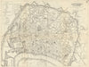 ANTWERP ANVERS ANTWERPEN. Antique town plan. City map. Belgium. BRADSHAW 1890