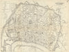 ANTWERP ANVERS ANTWERPEN. Antique town plan. City map. Belgium. BRADSHAW 1890