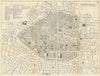 BRUSSELS BRUSSEL BRUXELLES. Antique town plan. City map. Belgium. BRADSHAW 1890