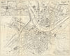 DRESDEN. Antique town plan. City map. Germany. BRADSHAW 1890 old