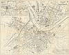 DRESDEN. Antique town plan. City map. Germany. BRADSHAW 1890 old