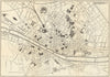 FLORENCE FIRENZE. Antique town plan. City map. Italy. BRADSHAW 1890 old