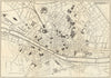 FLORENCE FIRENZE. Antique town plan. City map. Italy. BRADSHAW 1890 old