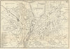 GENEVA GENÈVE GENF. Antique town plan. City map. Switzerland. BRADSHAW 1890