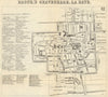 THE HAGUE DEN HAAG 'S-GRAVENHAGE LA HAYE. Town plan. City map. BRADSHAW 1890