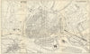HAMBURG. Antique town plan. City map. Germany. BRADSHAW 1890 old