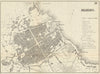 PALERMO. Antique town plan. City map. Italy. BRADSHAW 1890 old