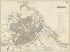 PALERMO. Antique town plan. City map. Italy. BRADSHAW 1890 old