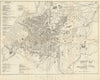ROME ROMA. Antique town plan. City map. Italy. BRADSHAW 1890 old
