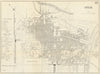 TURIN TORINO. Antique town plan. City map. Italy. BRADSHAW 1890 old