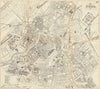 VIENNA WIEN. Antique town plan. City map. Austria. BRADSHAW 1890 old