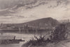 ANDERNACH. View from across the Rhine. Steel engraving. Germany 1875 old print