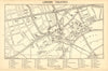 WEST END THEATRES. Covent Garden Shaftesbury Avenue &c  1925 old vintage map