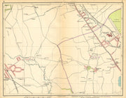 LONDON NW.Colindale Harrow-on-the-Hill Burnt Oak Kingsbury Queensbury 1925 map