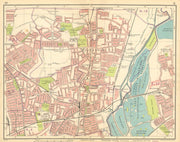 LONDON N. Wood Green Tottenham Harringay Higham Hill Upper Edmonton 1925 map