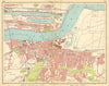 LONDON E. Albert Dock Woolwich Plumstead Charlton Beckton Silvertown 1925 map