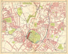 LONDON S. Norwood Sydenham Dulwich Forest Hill Penge Perryvale 1925 old map