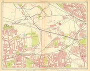 LONDON W.Harlesden Willesden Jnctn Acton Ealing Alperton Park Royal 1930 map