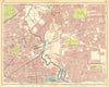 LONDON E. Bow West Ham Bromley Stratford Plaistow Poplar Canning Town 1930 map