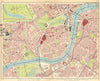LONDON. Brompton Pimlico Mayfair Westminster Chelsea Lambeth West End 1930 map