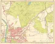 LONDON SW. Richmond Wimbledon Putney Twickenham Kingston-upon-Thames 1930 map