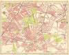 LONDON S. Tooting Streatham Balham Tulse Hill Norbury Manor Park 1930 old map